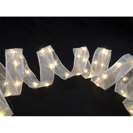 PERFECT HOLIDAY Perfect Holiday 600047 Battery Operated Copper 20 LED Ribbon String Light - Warm White 600047